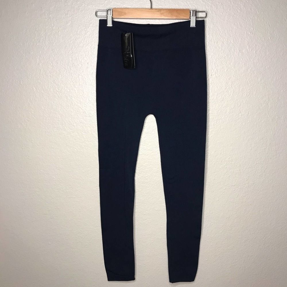 Sofra Navy Leggings Free Fleece